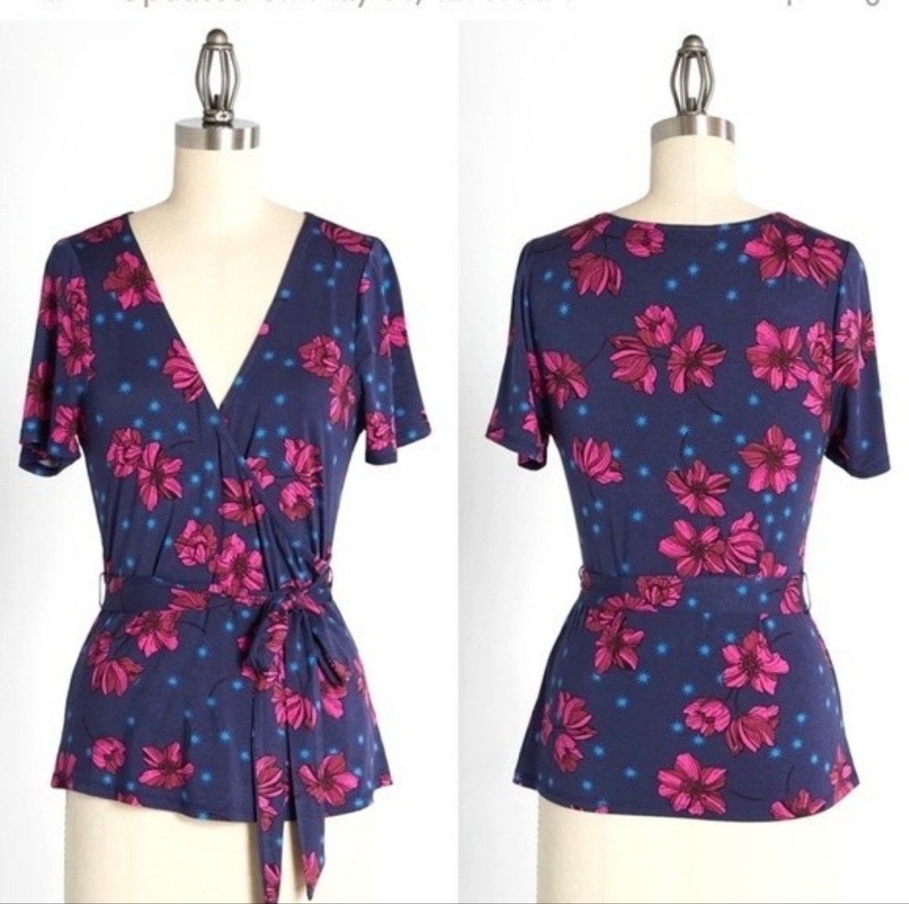 MODCLOTH The Surplice is Right Faux wrap top